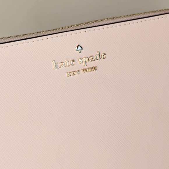 Kate Spade Medium Large Zip Wristlet - Lucy - Conch Pink - NWT - Picture 3 of 7
